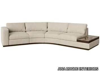 MALIBU - Curved fabric sofa _ ANA ROQUE INTERIORS