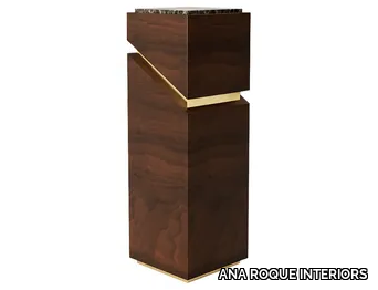 MARION - Wooden pedestal _ ANA ROQUE INTERIORS