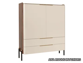 MISIA - Wooden highboard with doors with drawers _ ANA ROQUE INTERIORS