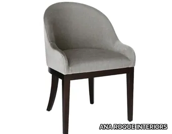 PAMP - Upholstered fabric chair with armrests _ ANA ROQUE INTERIORS