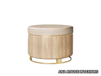 SELECT - Round fabric pouf _ ANA ROQUE INTERIORS