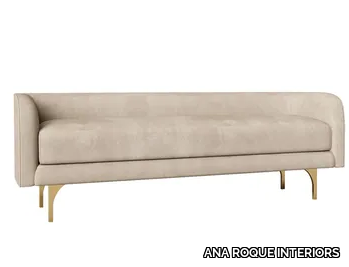 TREVI - Fabric bench with back _ ANA ROQUE INTERIORS