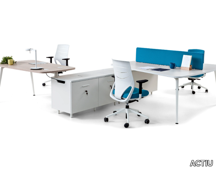 TWIST - Multiple office desk with cable management _ ACTIU