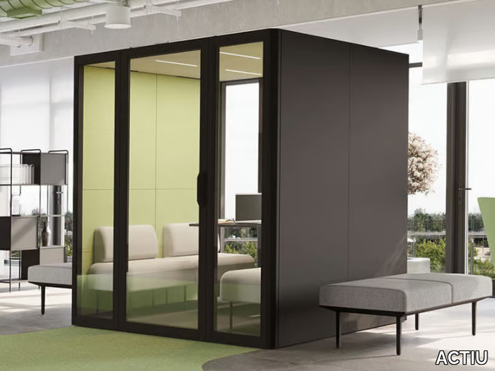 QYOS 400 - Meeting pod with built-in lights _ ACTIU