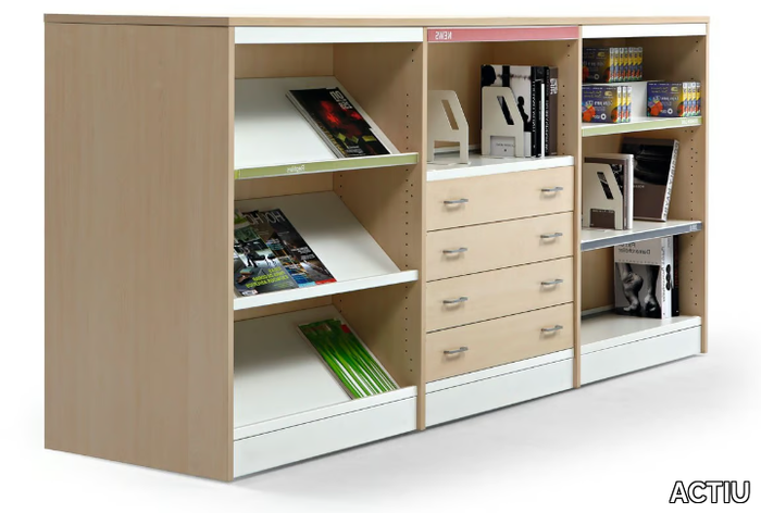 CLASS - Modular aluminium and wood office shelving _ ACTIU