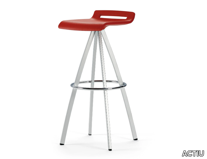 MIT - Polyurethane office stool with footrest _ ACTIU