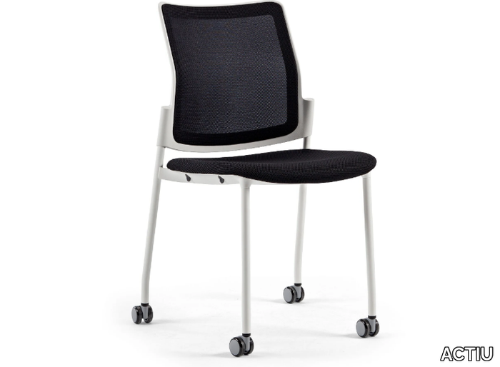 URBAN PLUS - Upholstered office chair with castors _ ACTIU