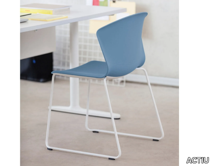 WHASS - Stackable sled base chair _ ACTIU