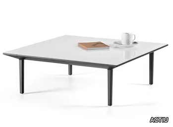 LONGO - Low square aluminium coffee table _ ACTIU