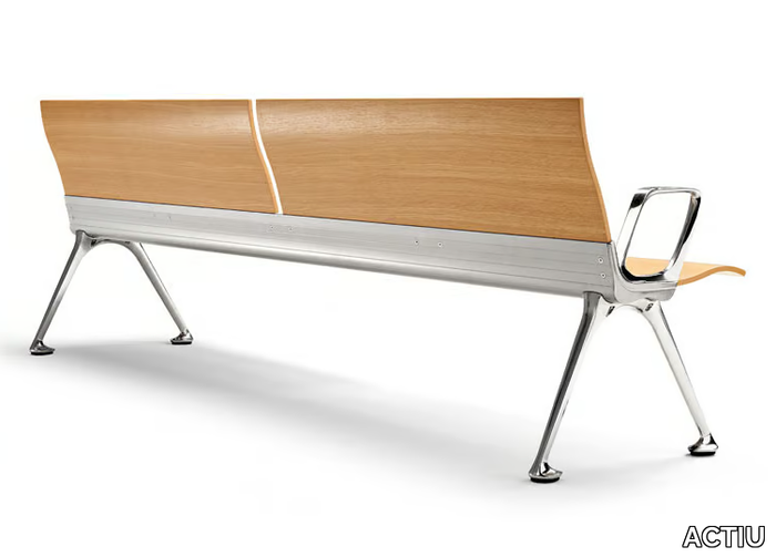 TRANSIT - Beam seating with armrests _ ACTIU