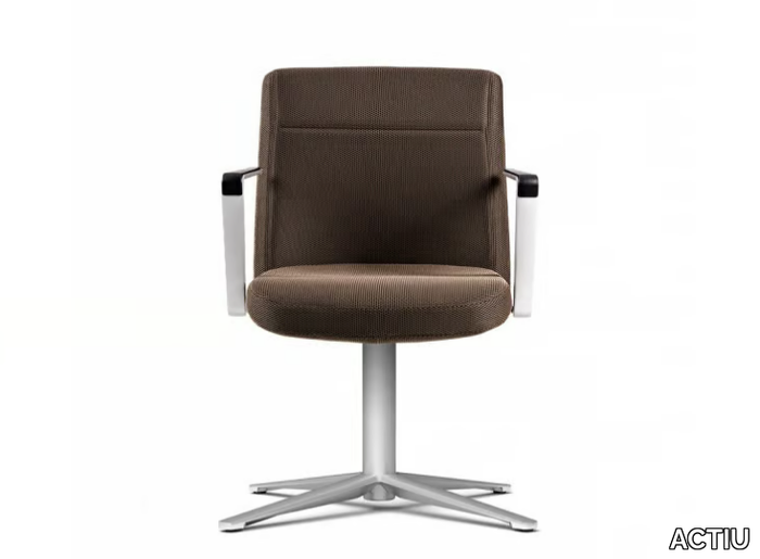 CRON - Height-adjustable office chair with armrests with 5-Spoke base _ ACTIU