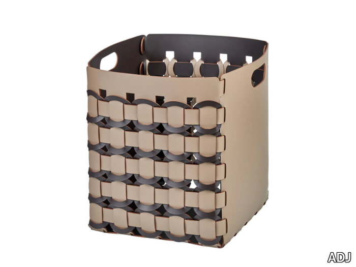 GEOMETRIA - Leather basket _ ADJ