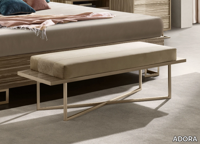 LUCE LIGHT - Upholstered bench _ ADORA