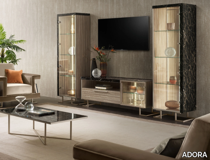 LUCE DARK - Modular TV cabinet _ ADORA