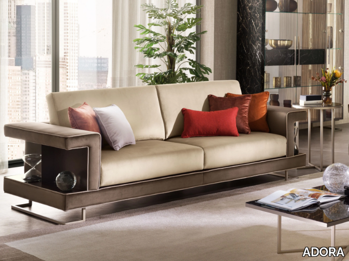 LUCE DARK - 3 seater velvet sofa _ ADORA