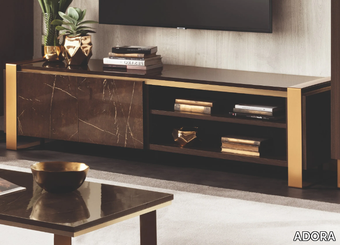 ESSENZA - Wooden TV cabinet with doors _ ADORA