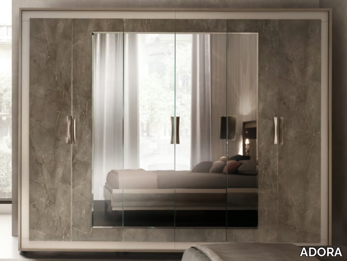 AMBRA - Mirrored wooden wardrobe _ ADORA