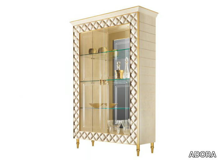 SIPARIO - Wood and glass display cabinet _ ADORA