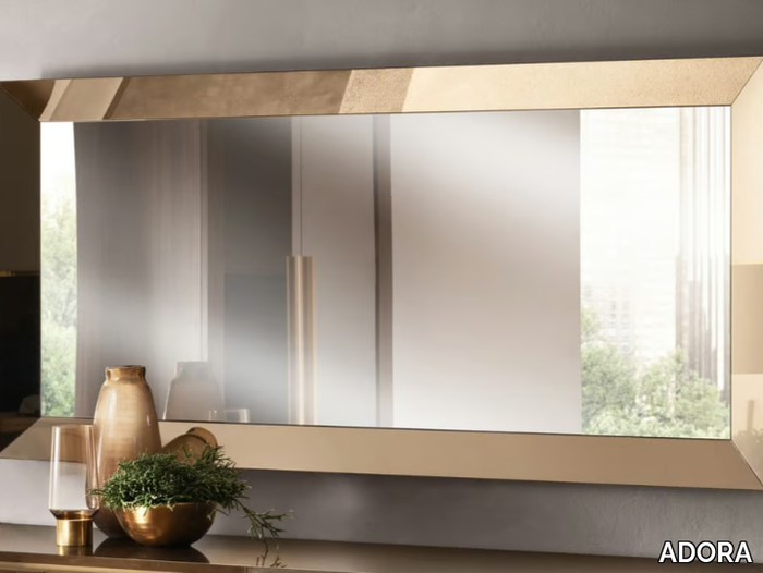 ESSENZA - Rectangular framed mirrored glass mirror _ ADORA