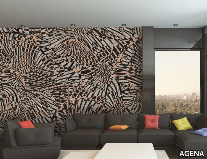 VENTAGLI - Fire retardant Digital printing wallpaper _ AGENA