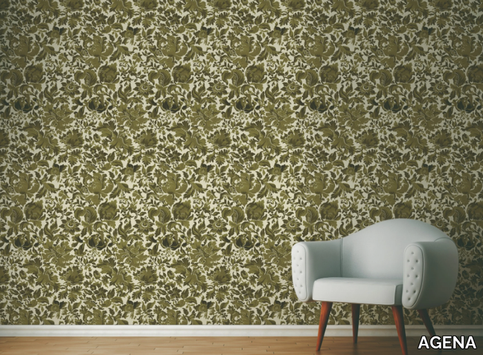 LA GHIRLANDATA 1873 - Fire retardant washable wallpaper _ AGENA