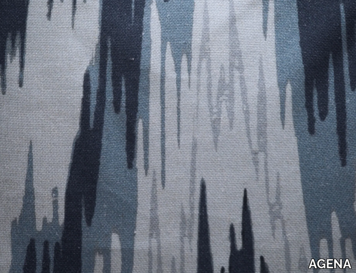 LUCE - Washable linen fabric with graphic pattern _ AGENA