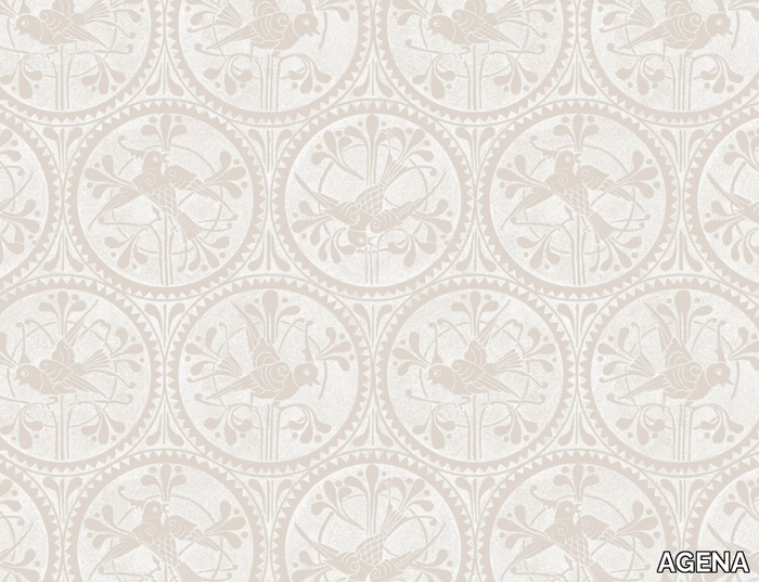 MOON BIRDS - Motif fire retardant breathable Trevira® CS wallpaper _ AGENA