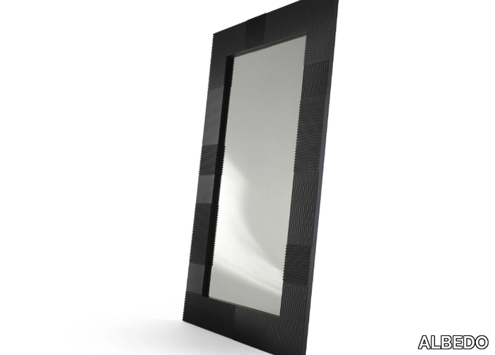 CAMPI - Rectangular framed MDF mirror _ ALBEDO