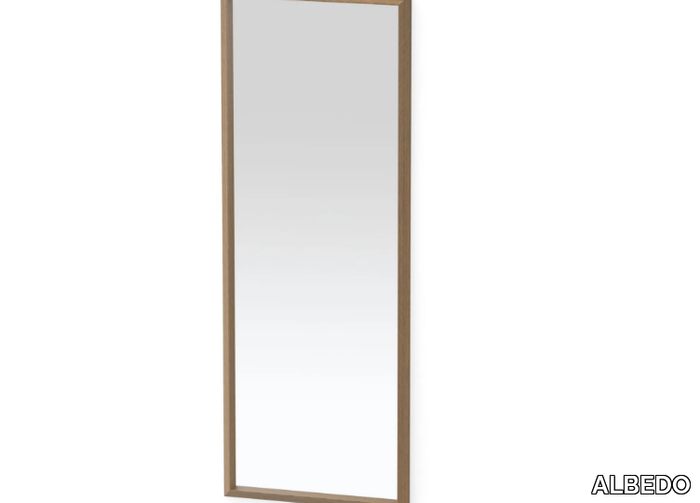 ESSENTIAL - Framed rectangular metal mirror _ ALBEDO