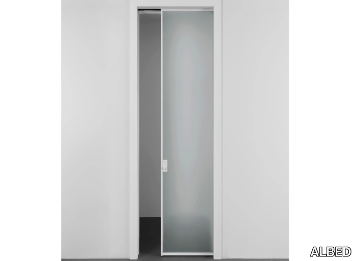 BEAT - Glass internal pocket sliding door _ ALBED