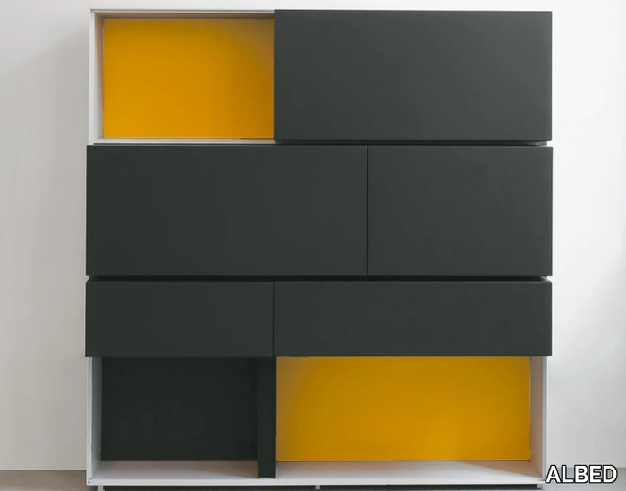 LINE - Highboard with flap doors _ ALBED