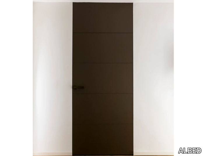 NEXT - Hinged flush-fitting leather door _ ALBED