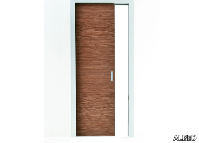 QUADRA - Wooden internal pocket sliding door _ ALBED