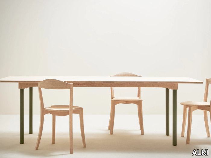 BIBOLINA - Rectangular oak table _ ALKI