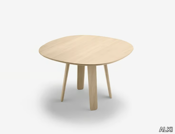 TRIKU - Round oak table _ ALKI