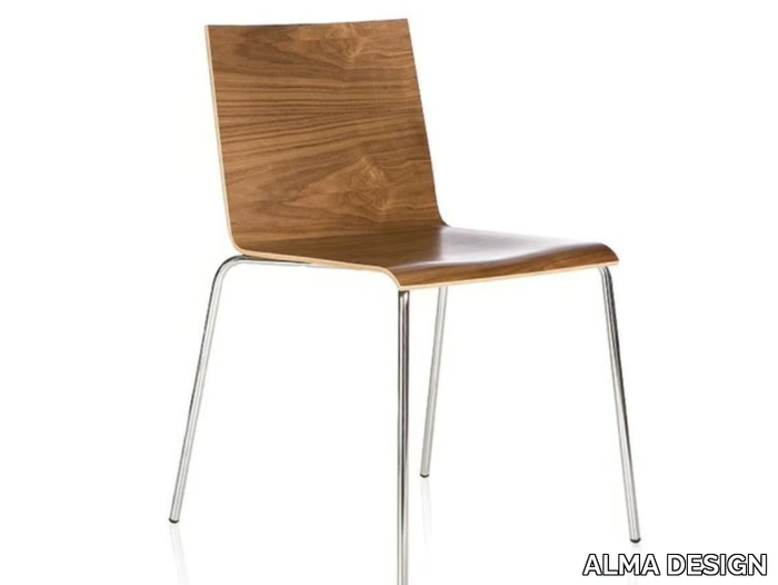 CASABLANCA - Stackable wooden chair _ ALMA DESIGN