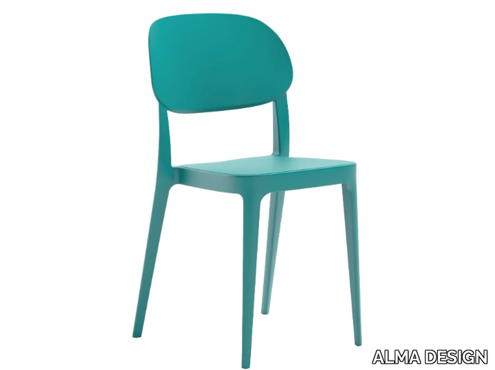 AMY - Stackable technopolymer chair _ ALMA DESIGN