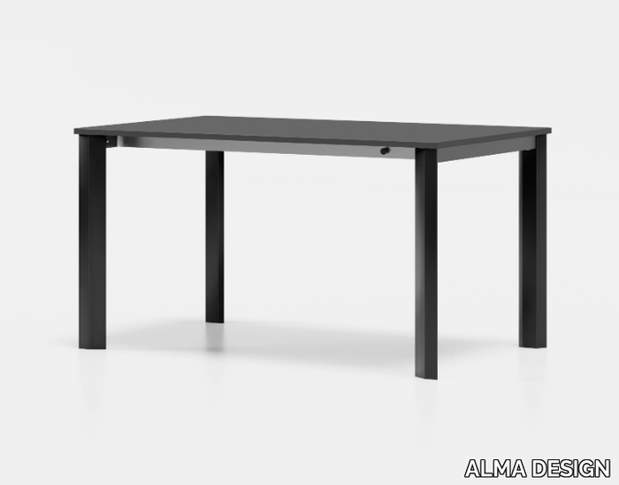 GRANDANGOLO - Rectangular extending laminate table _ ALMA DESIGN