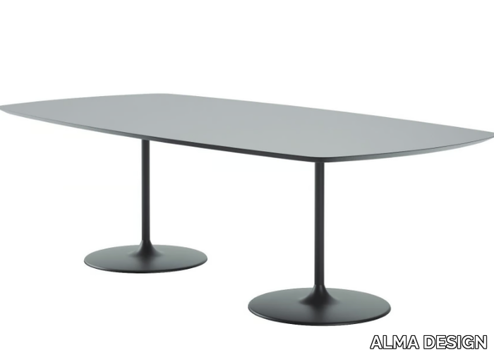 MALÈNA - Rectangular laminate table _ ALMA DESIGN