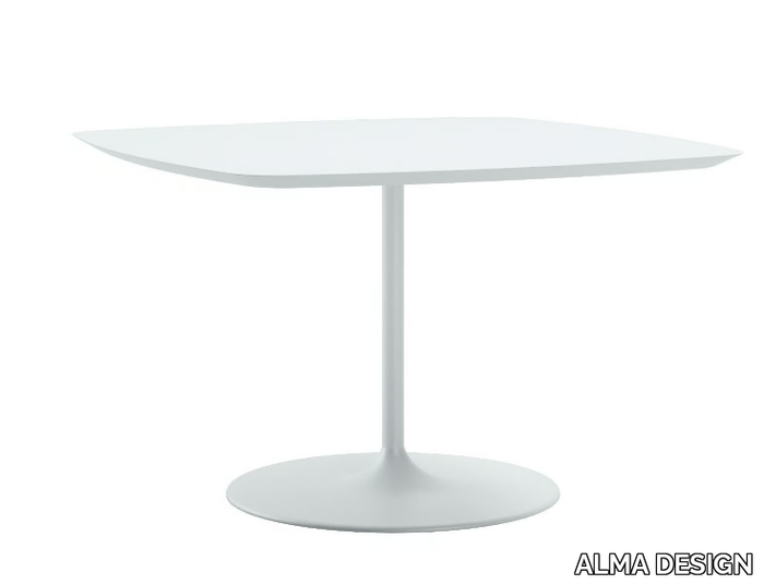 MALÈNA - Square laminate table _ ALMA DESIGN