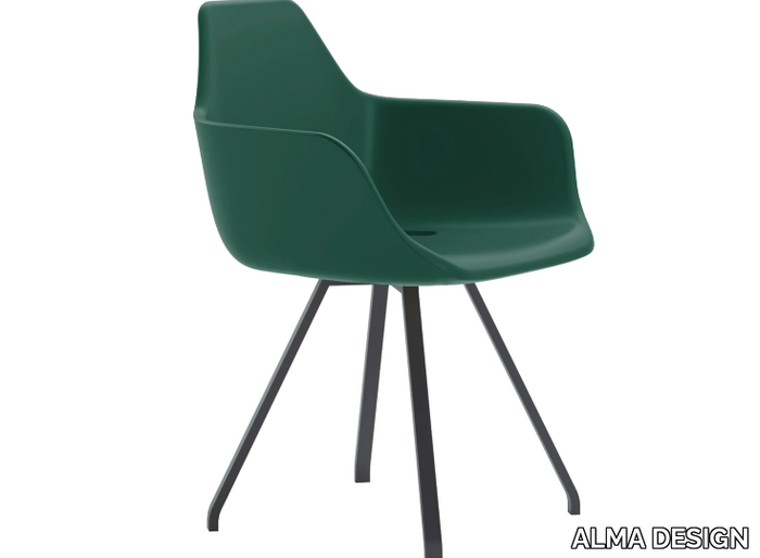 Y SPIDER - Polyethylene chair with armrests _ ALMA DESIGN