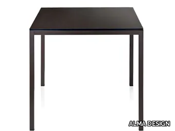 EDWARD - Square steel table _ ALMA DESIGN