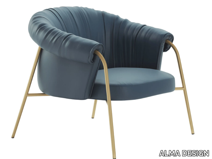 SCALA - Leather armchair _ ALMA DESIGN