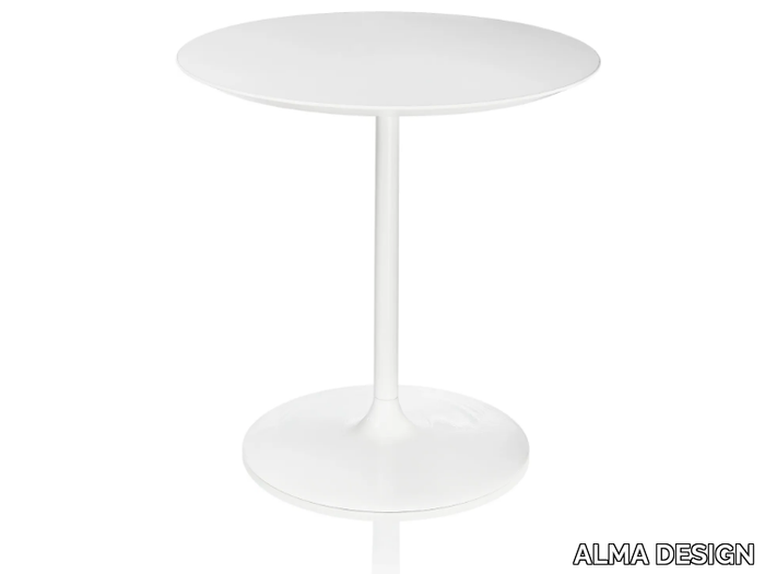 MALÈNA - Round laminate table _ ALMA DESIGN