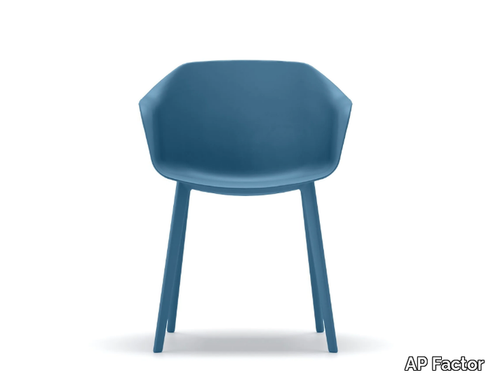 CLINTON - Polypropylene reception chair with armrests _ AP Factor