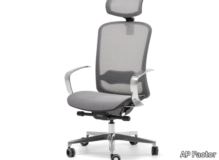 ARIZONA - Height-adjustable mesh office chair with 5-Spoke base _ AP Factor