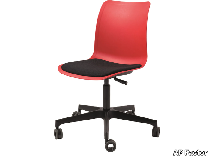 CHICAGO - Swivel height-adjustable polypropylene office chair with castors _ AP Factor