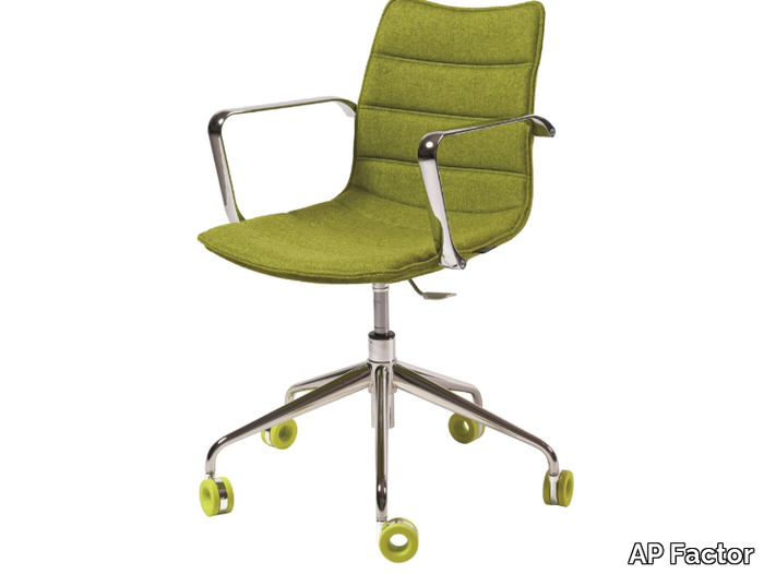 NEBRASKA - Fabric office chair with armrests with 5-Spoke base _ AP Factor