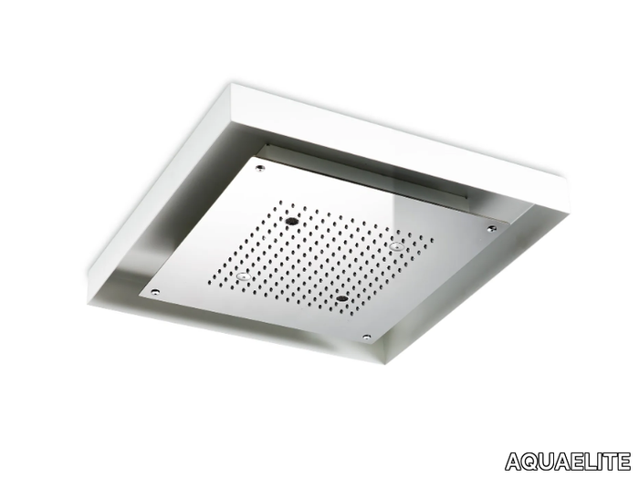 MODULA - Ceiling mounted 3-spray stainless steel overhead shower _ AQUAELITE