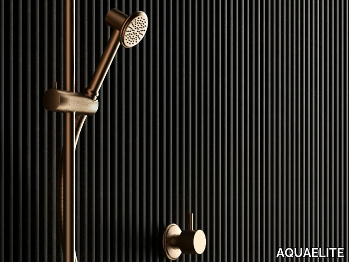 INSTILE - Brass shower wallbar with hand shower with hose _ AQUAELITE